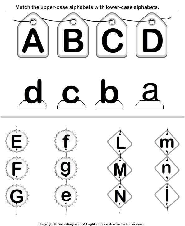 lowercase and uppercase alphabet printable