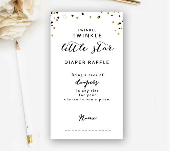 diaper raffle printable free