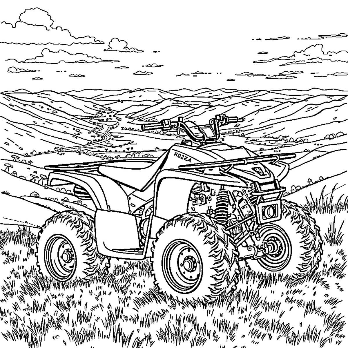 dirt bike coloring page printable