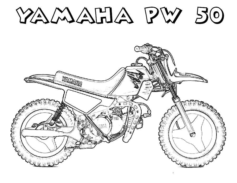 dirt bike coloring page printable