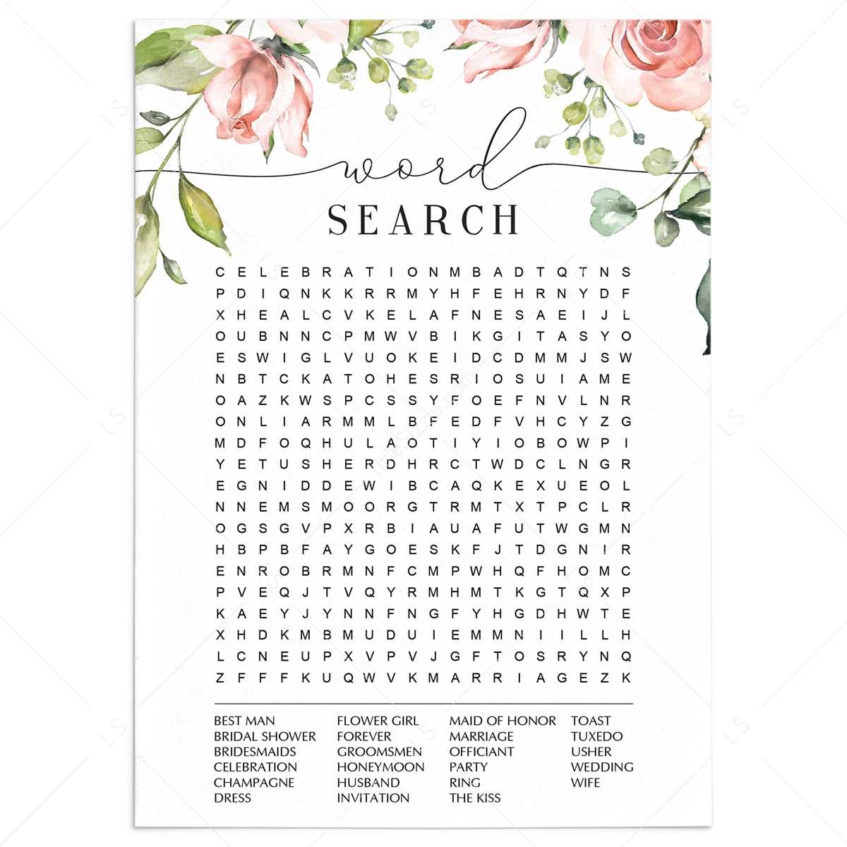 free bridal shower printables