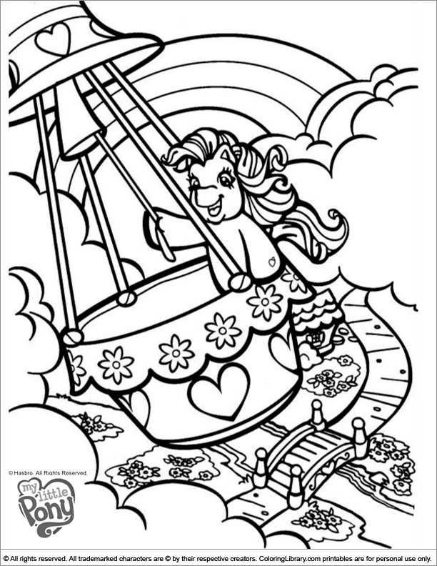 printable my little pony coloring page