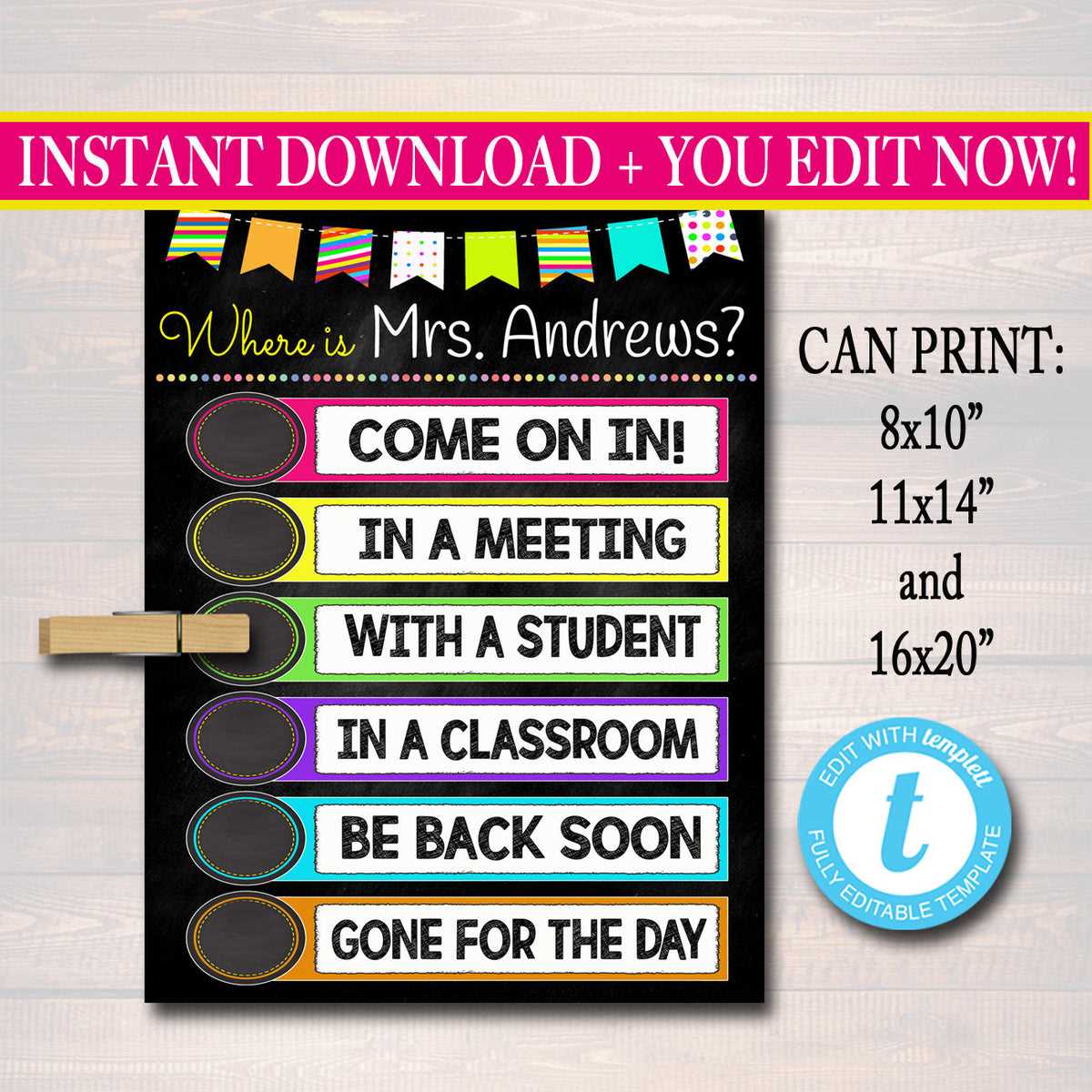 classroom signs printable