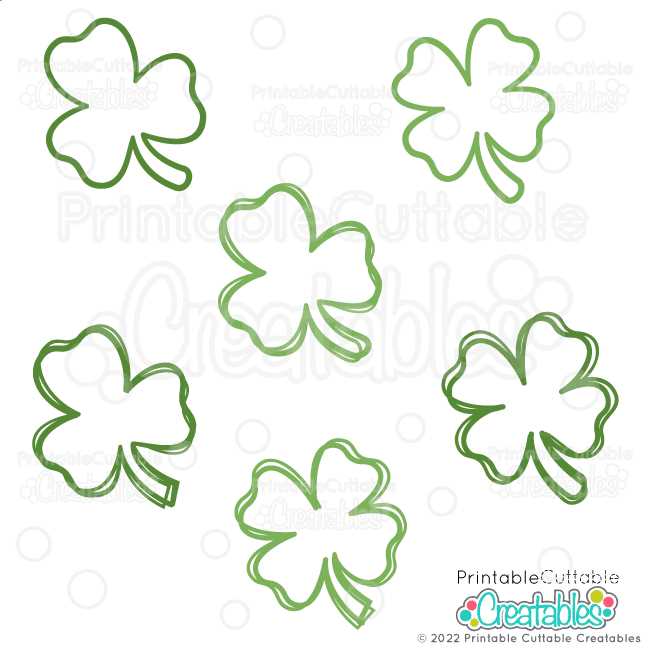 printable shamrock outline