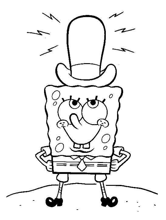 spongebob free printable coloring pages