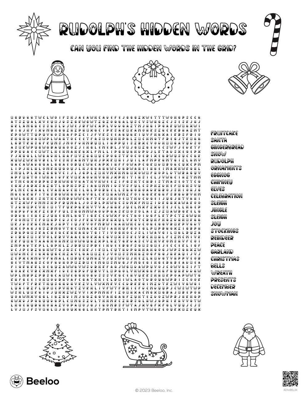 printable hidden pictures christmas