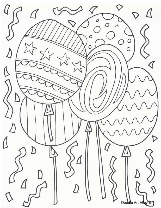 doodle coloring pages printable