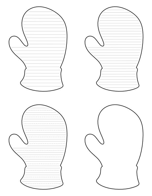 mitten printable pattern mitten printable pattern