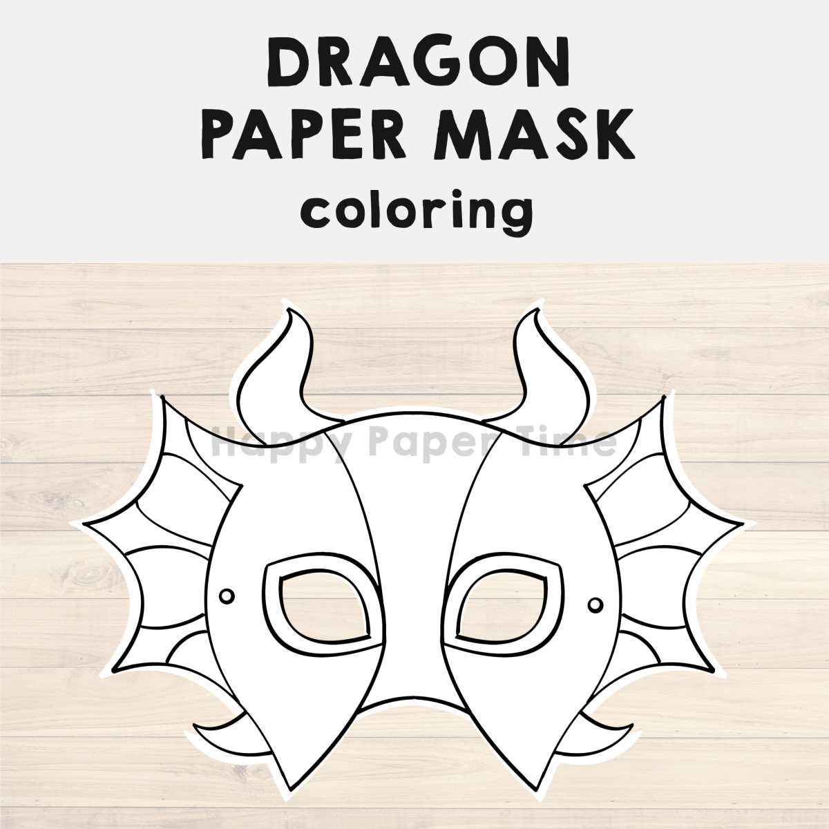 dragon printable mask