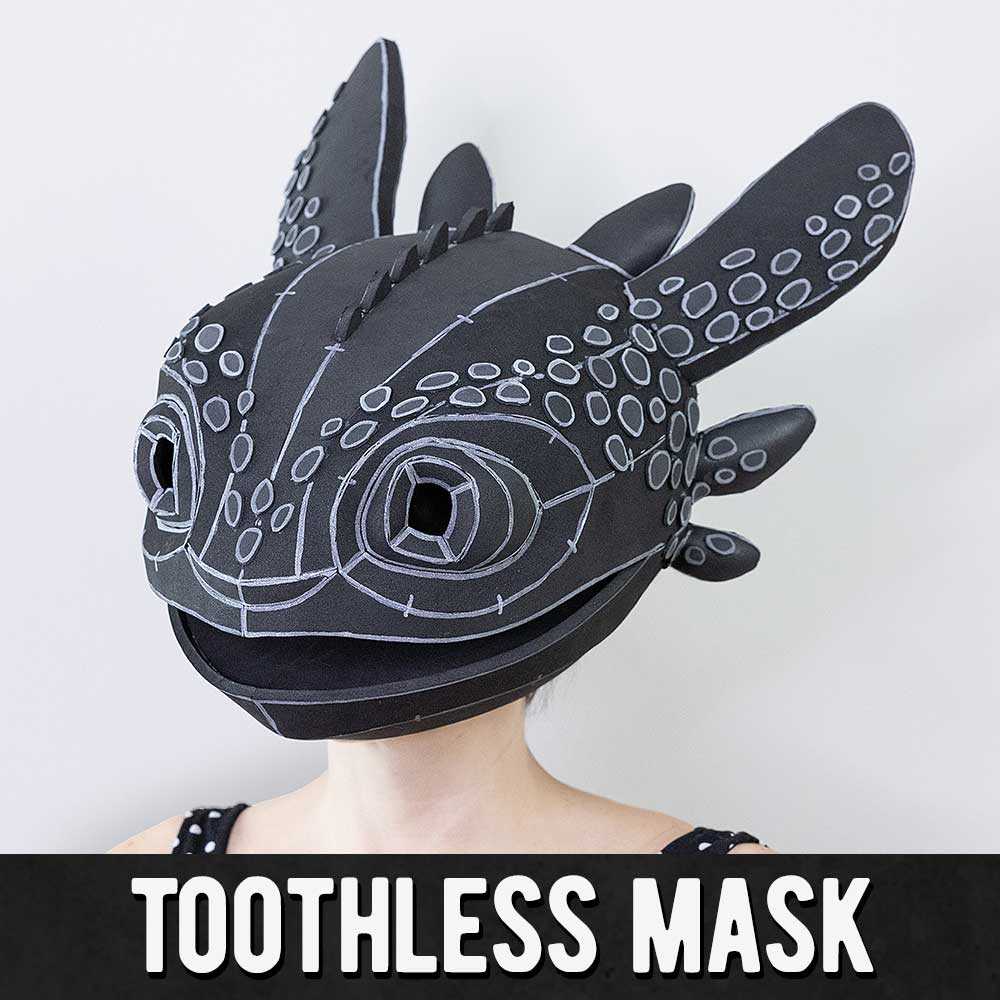 dragon printable mask