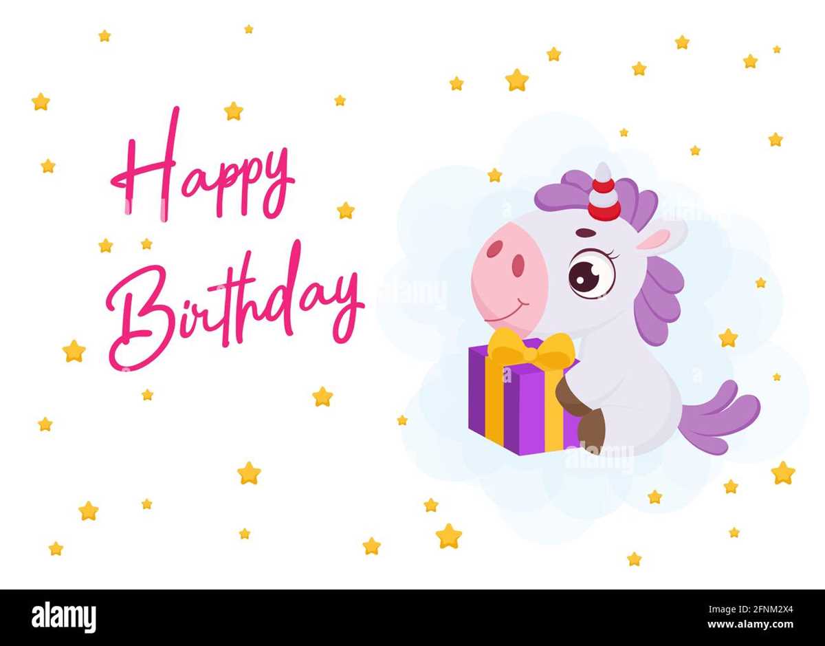 unicorn birthday card printable