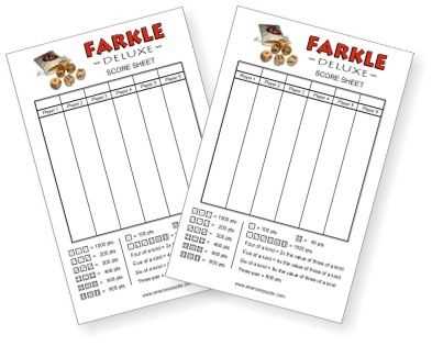 printable farkle score sheets