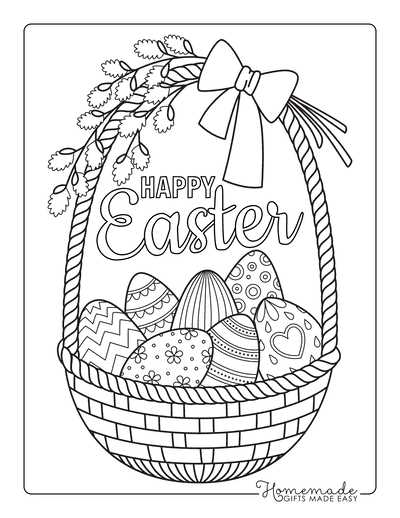 easter coloring page printable