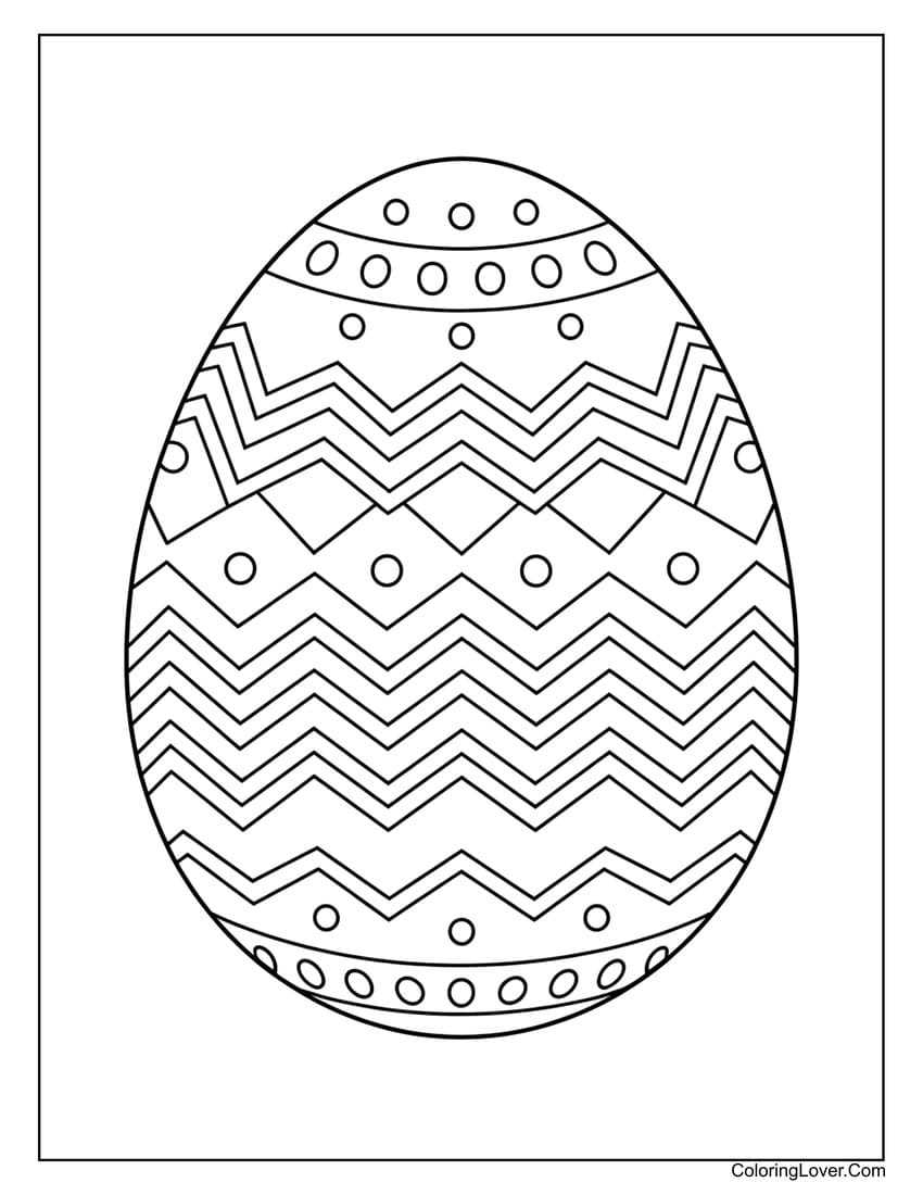 easter coloring page printable