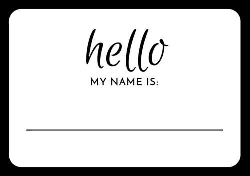 editable printable name tag template