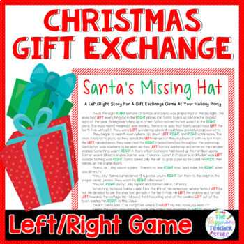 free right left christmas game printable