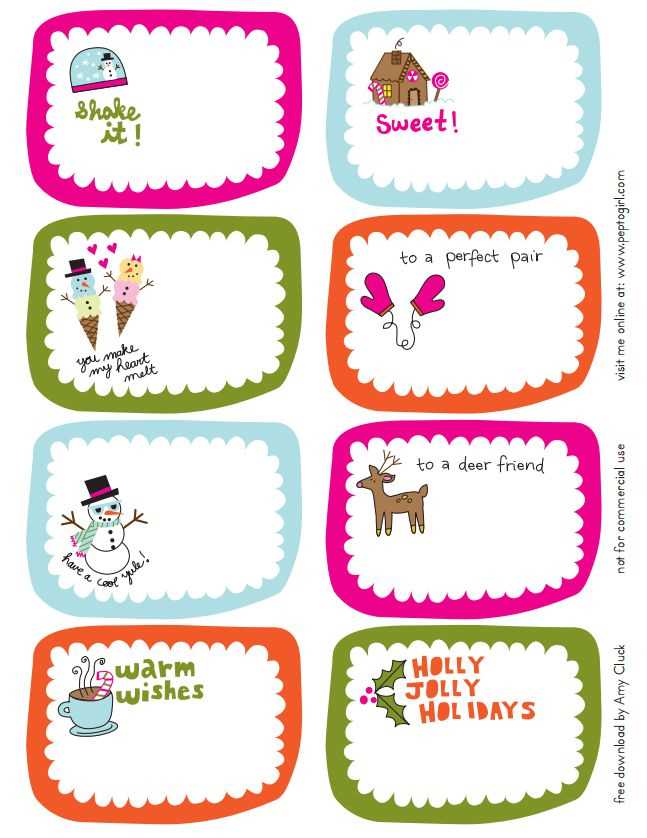 free christmas tags printable templates