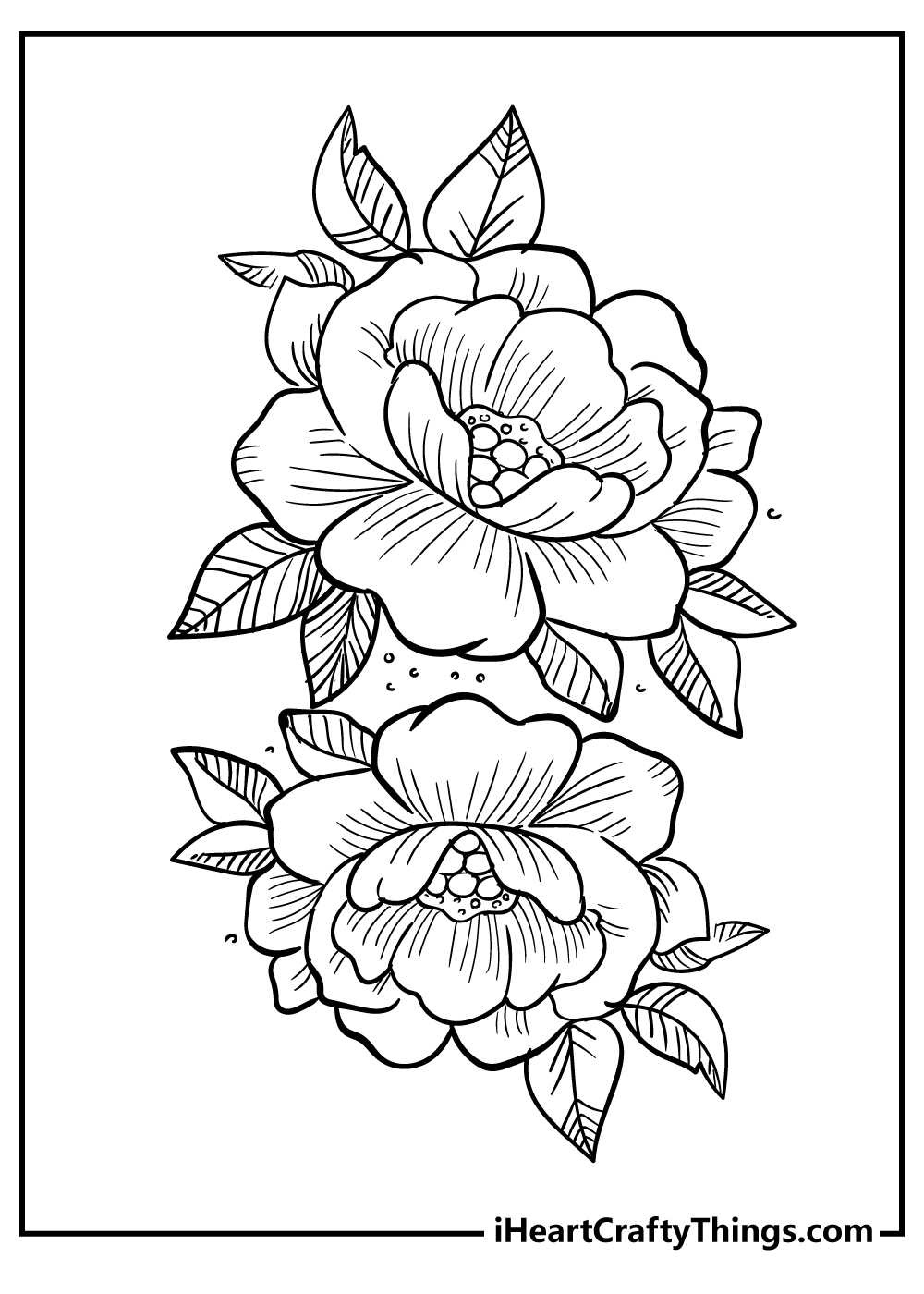 printable small flower coloring pages