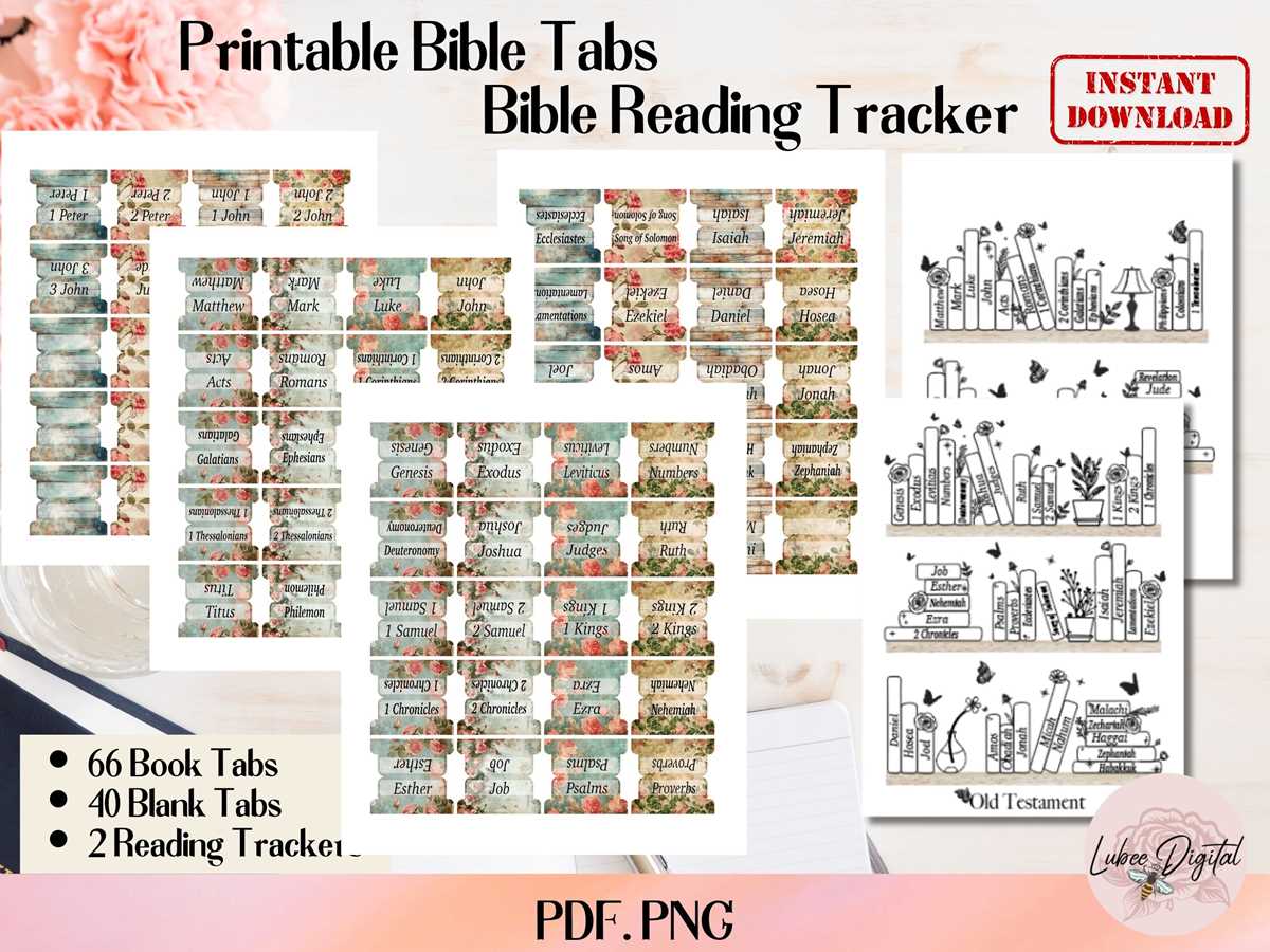 bible tabs printable