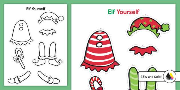 elf cutout printable elf cutout printable