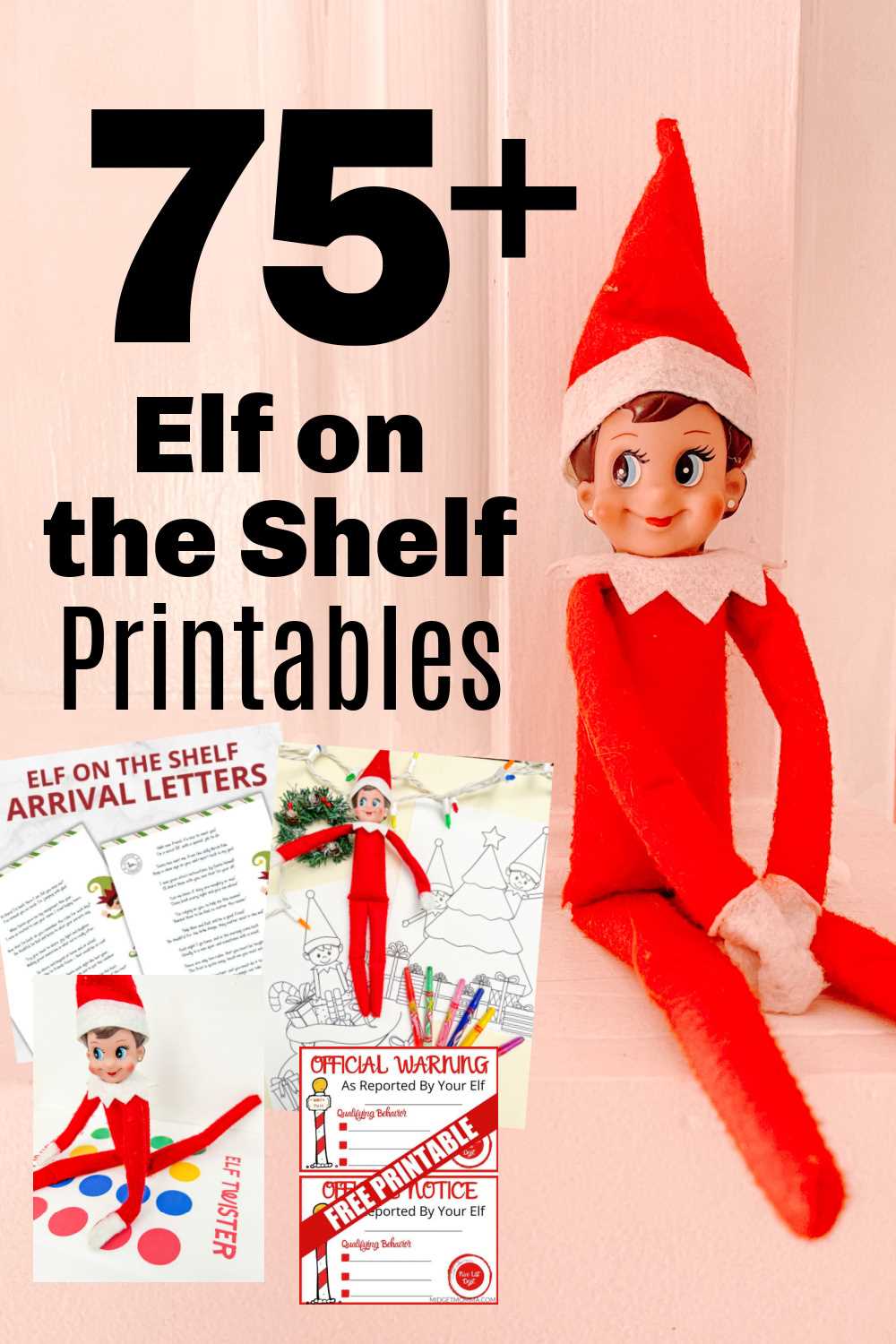 elf twister printable