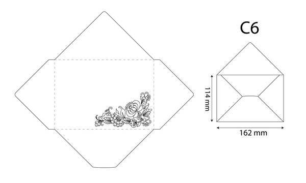 envelope template printable a4