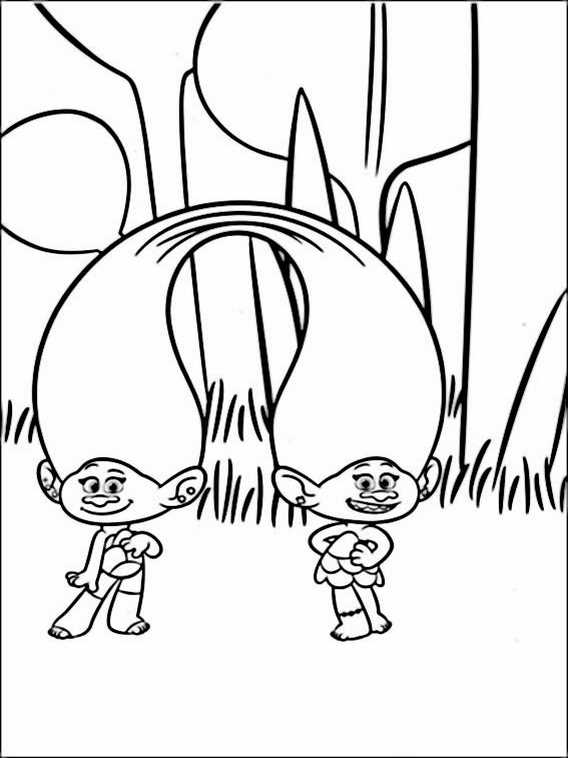 printable coloring pages trolls