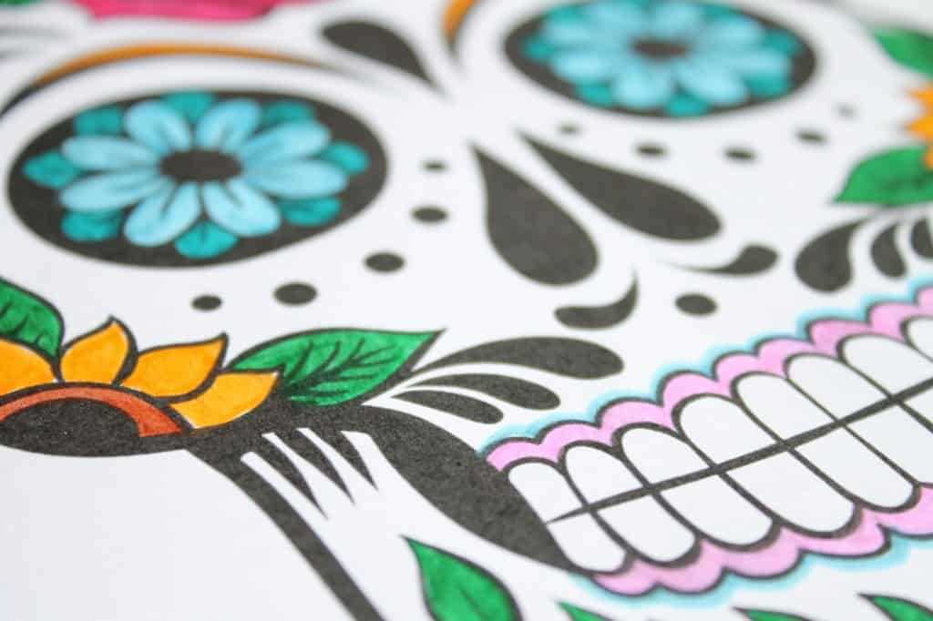 day of the dead mask printables