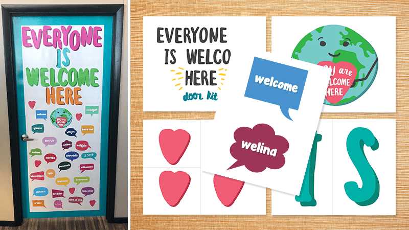everyone is welcome here sign printable