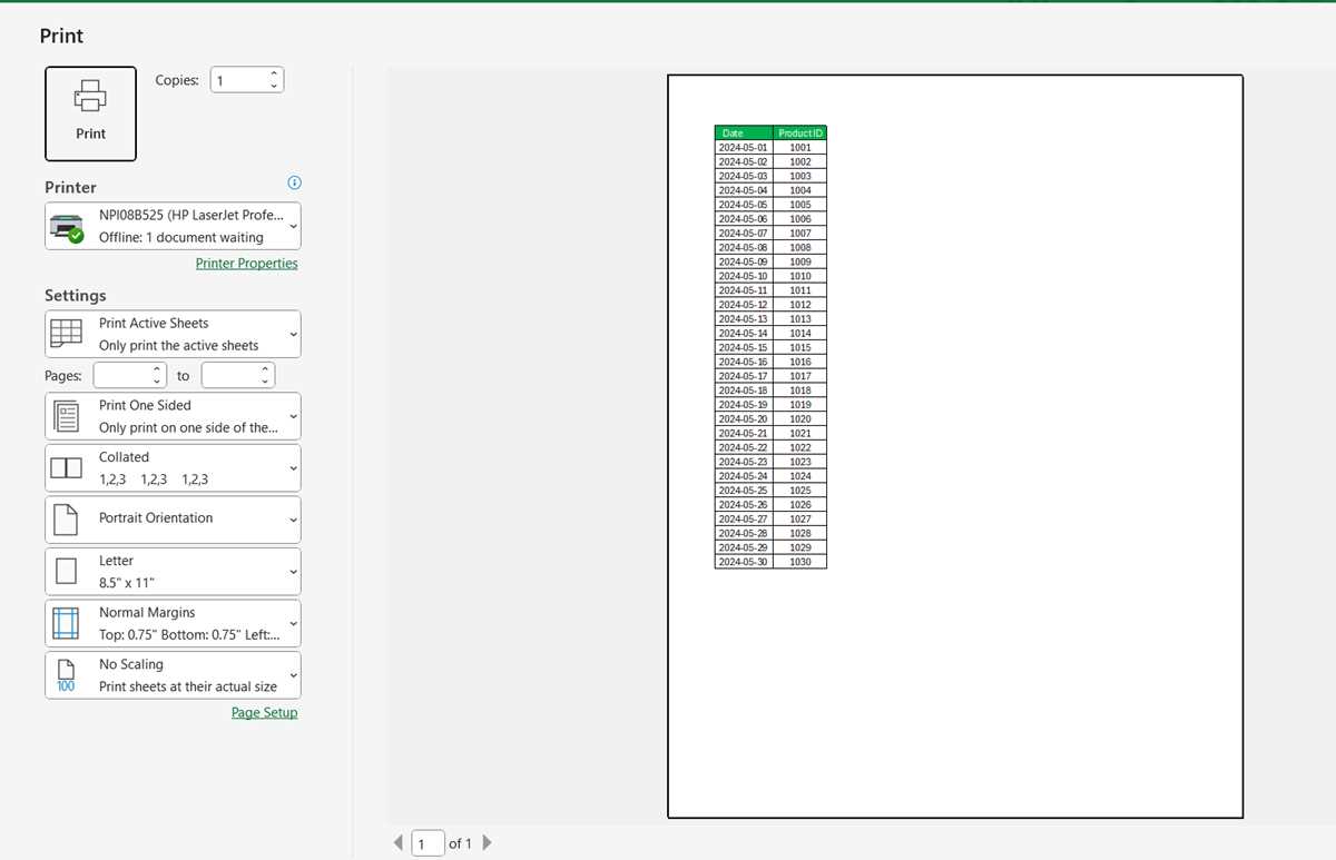 excel printable area excel printable area
