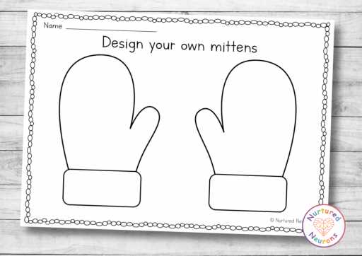 mitten printable pattern mitten printable pattern