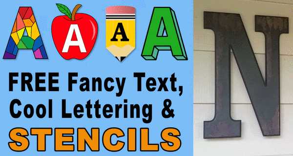 fancy letter printables