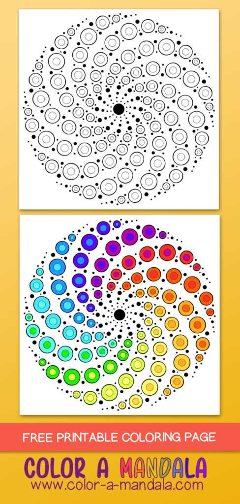 step by step free printable dot mandala patterns
