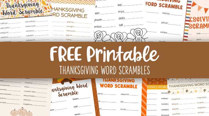 free thanksgiving printable worksheets