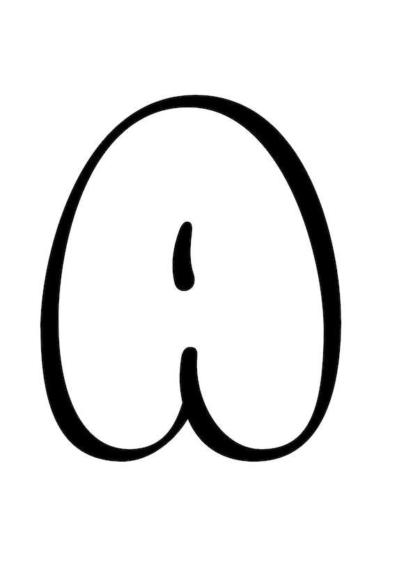 letter outlines printable