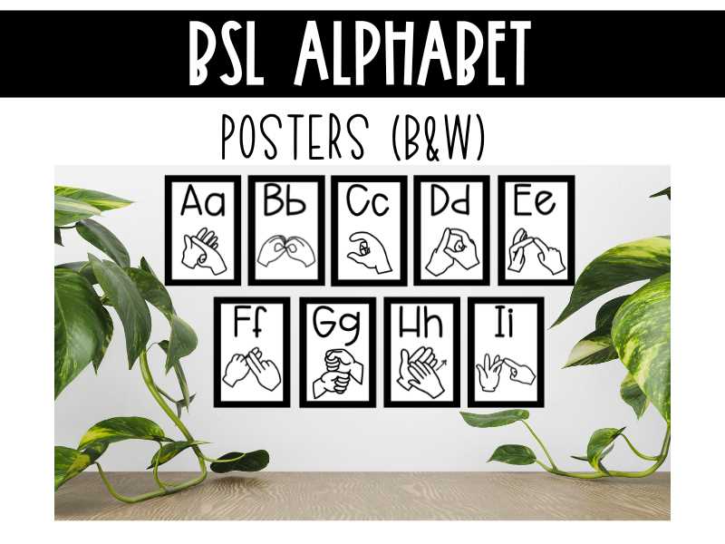 printable bsl alphabet