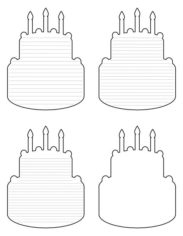 printable birthday cake