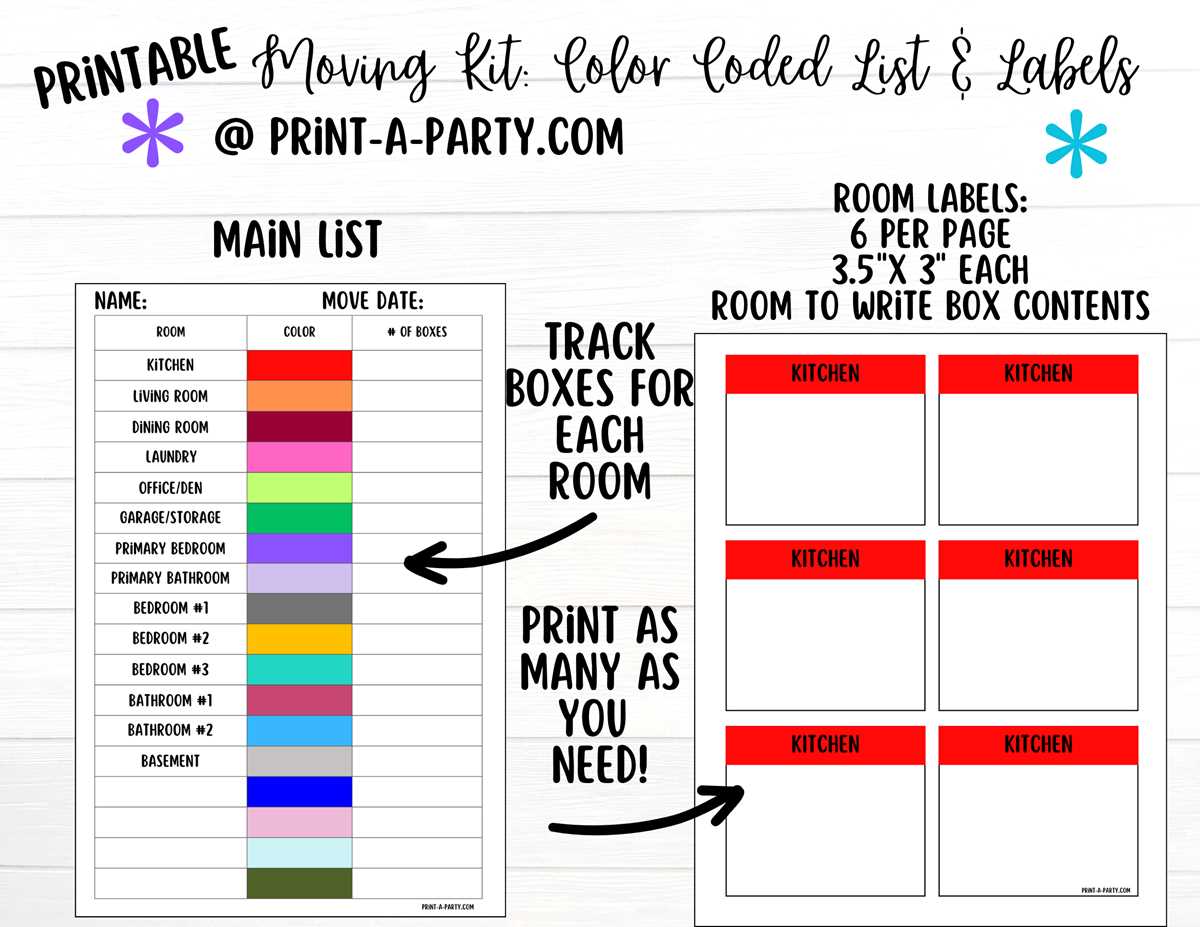 printable moving box labels