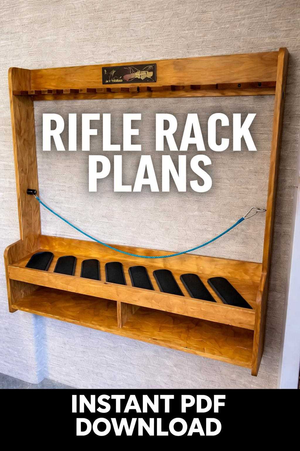 printable gun rack plans