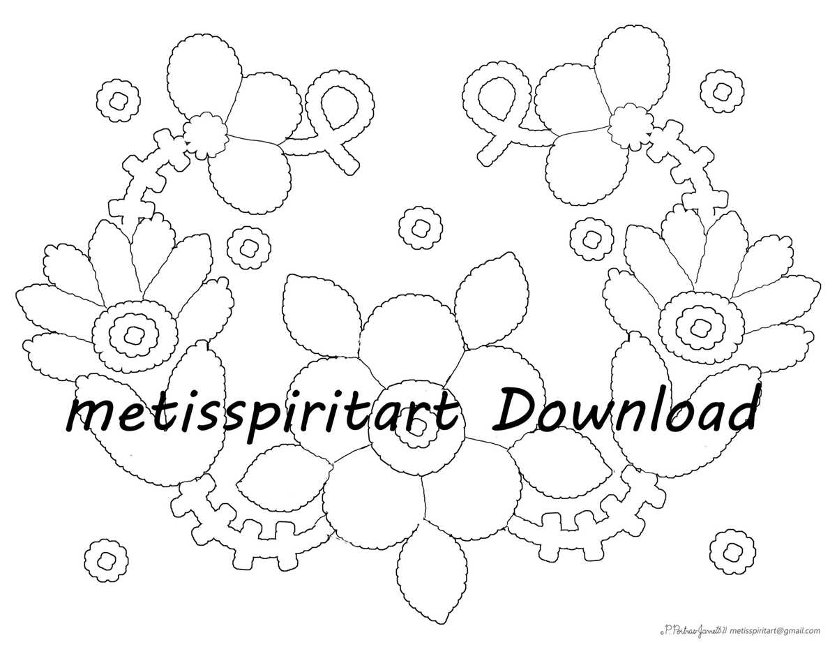flower dot art printables
