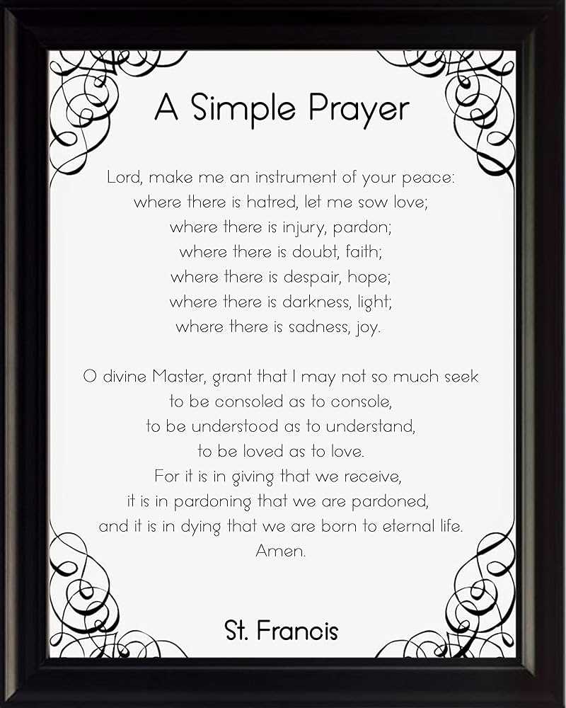 st francis prayer printable