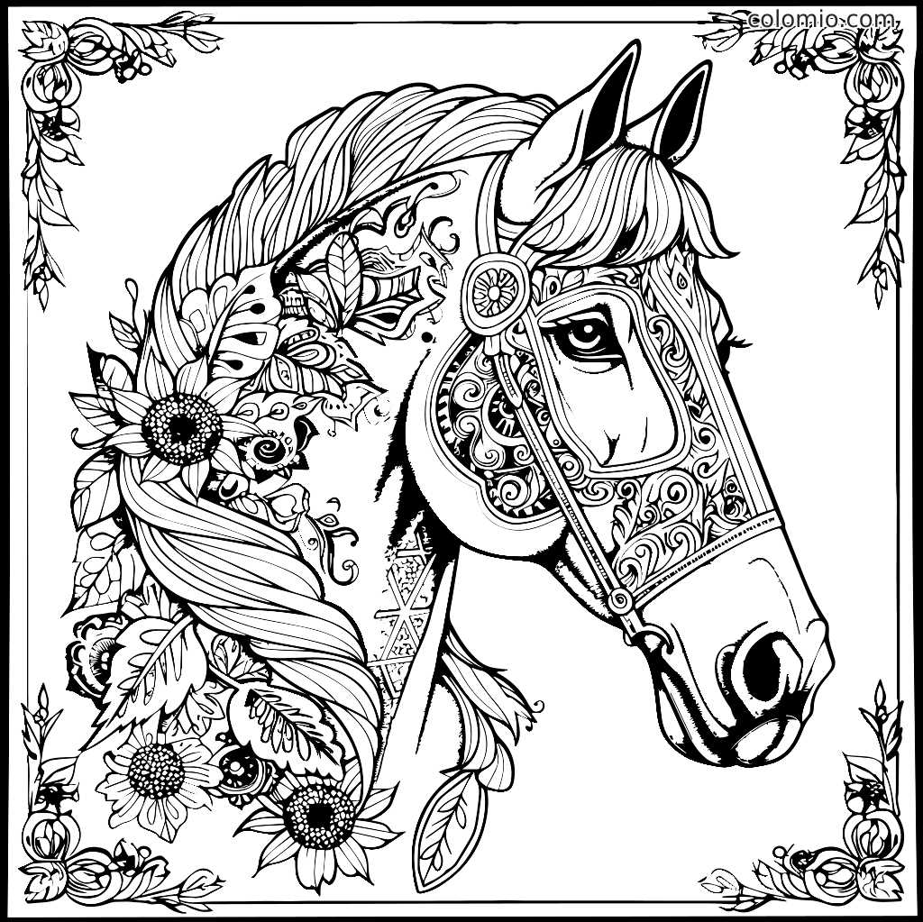 printable horse colouring pages printable horse colouring pages