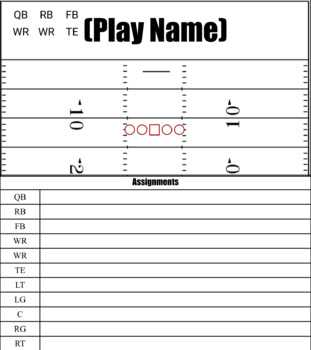 football play template printable football play template printable