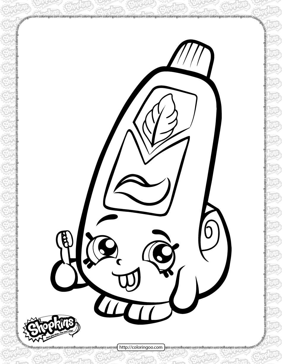 shopkins coloring pages printable