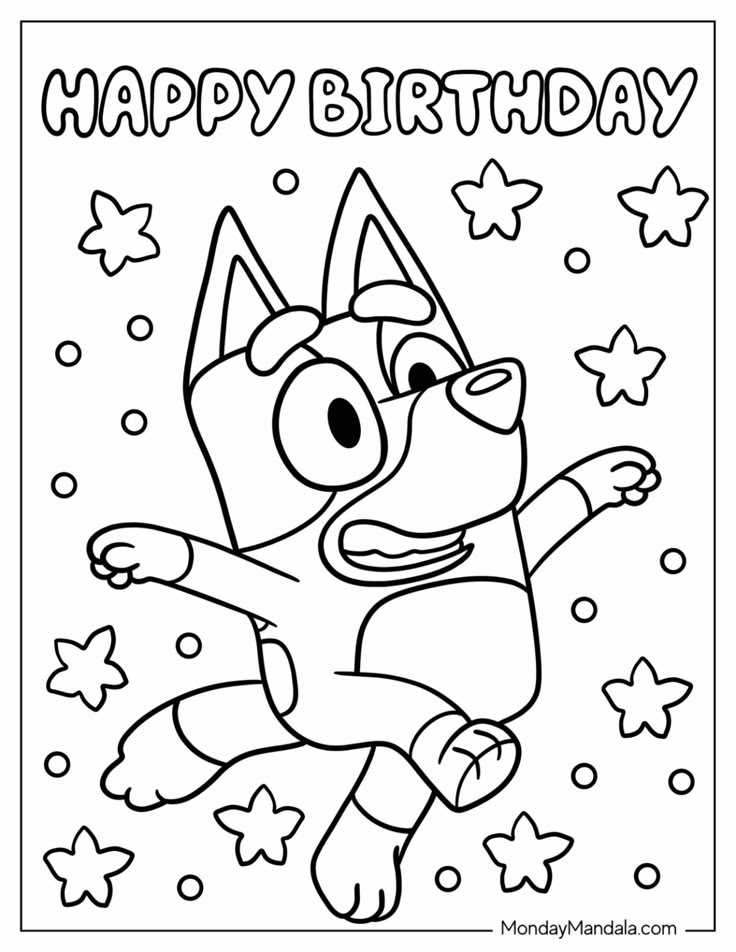free birthday coloring pages printable