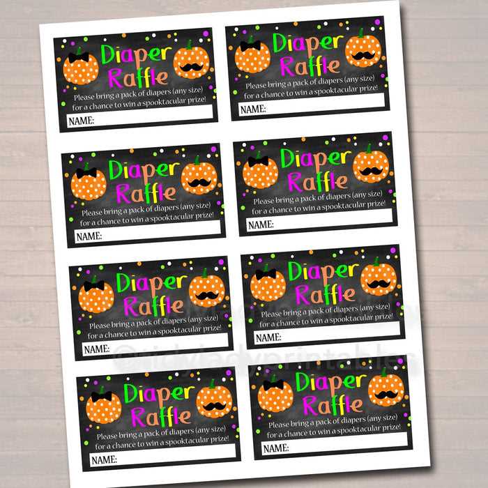 free diaper raffle printable
