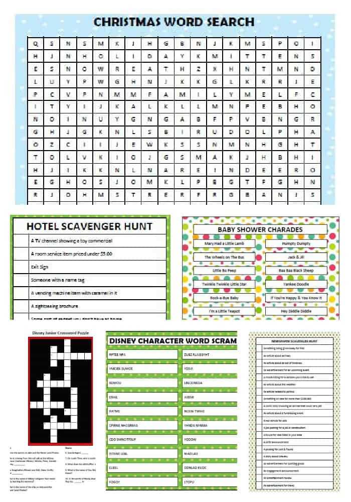 free gaming printables