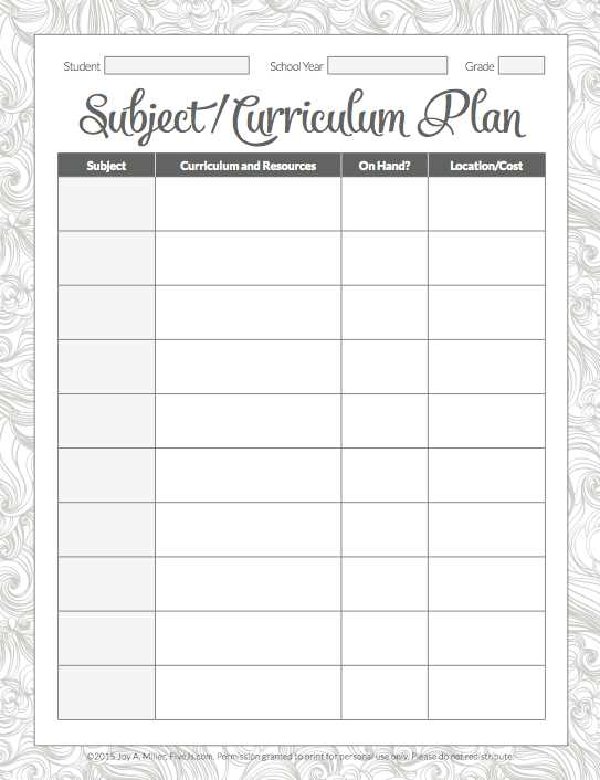 free homeschool curriculum printables