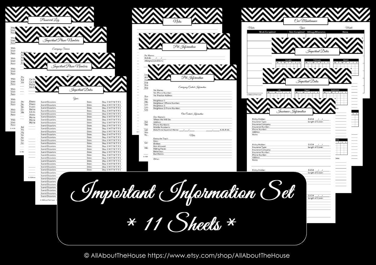 free household printables