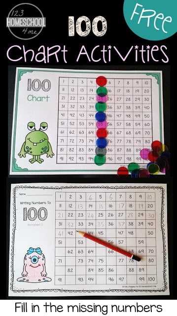 free hundreds chart printable